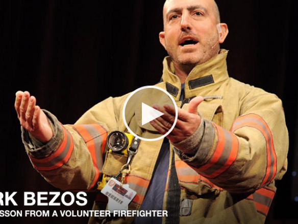 Volunteer Firefighter Mark Bezos shares an experience in his TED Talk.